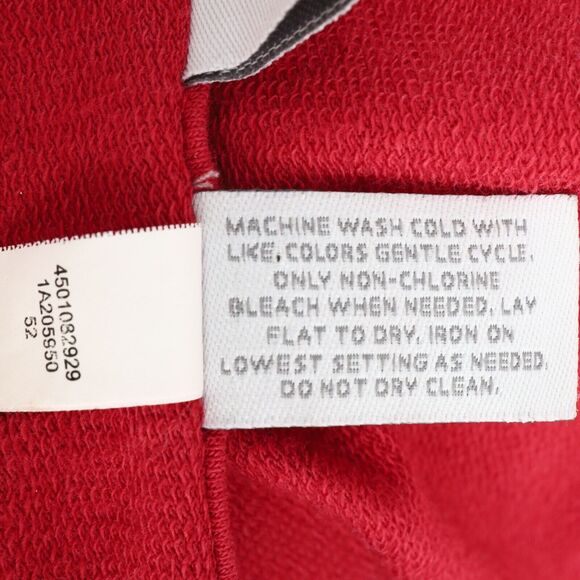 Chicos Zenergy 2 Womens Large Sweater Red Hooded Cardigan Fringe Open Front - Picture 7 of 12